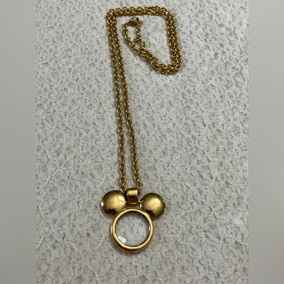 Napier/vintage Signature “Walt Disney’s Mickey” magnifying necklace worn - Picture 3 of 7